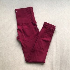 Gymshark Seamless Leggings (beet red)